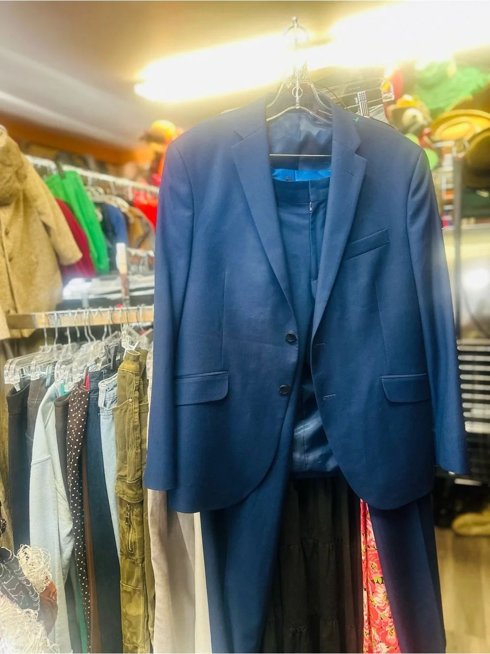 Kenneth Cole Navy Blue Two-Piece Suit - Modern Tailored Fit